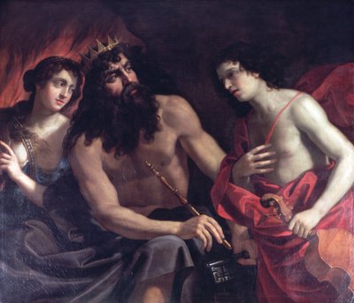 Pluto, Orpheus and Eurydice by Benedetto the Elder Gennari